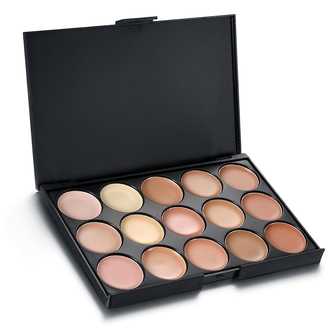 15 Colors Cream Foundation & Contour Palette, Professional