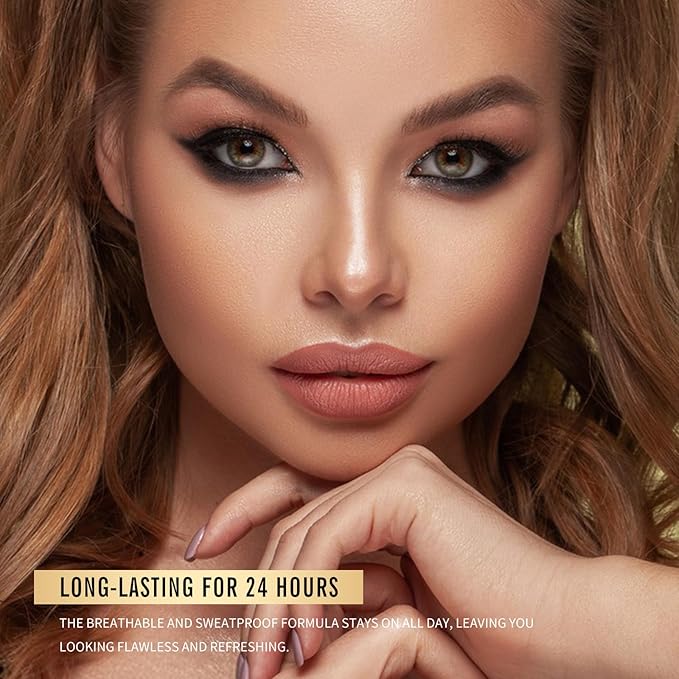 KIMUSE Lighting Glow Baked Foundation, Brighten Color, Color Natural Finish