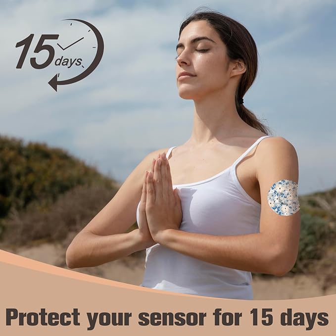 20 Pack G7 Over Patches Waterproof Adhesive Patch for Dexcom G7 & Stelo CGM Tape Stelo Overpatch Non-Glue Central Full Cover Hypoallergenic & Latex-Free Long Stay for 15 Days