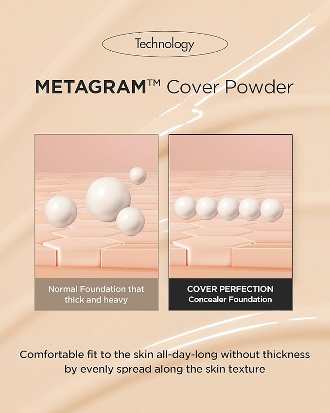 THESAEM Cover Perfection Concealer Foundation - 24H Coverage, Natural Beige)