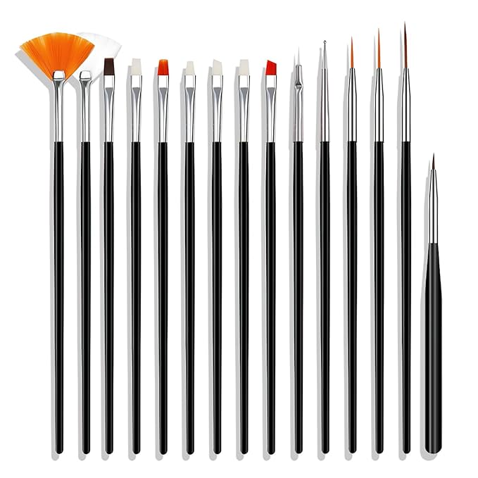 Auocattail nail art tool set