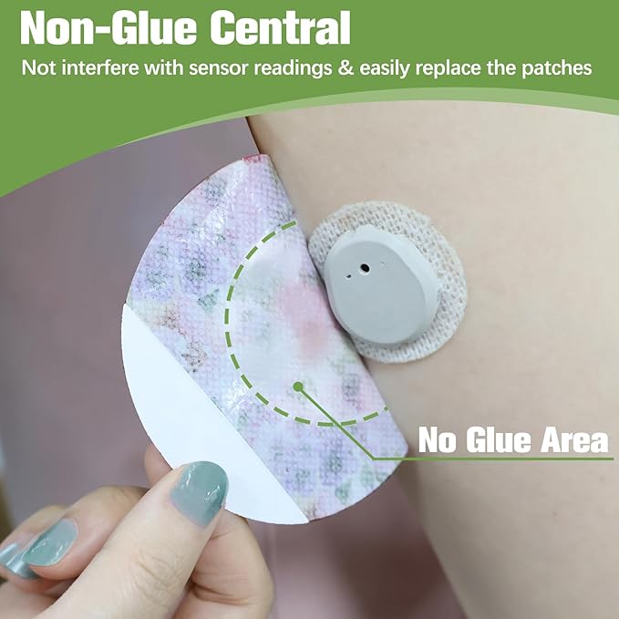 G7 Over Patches 20 Pack Waterproof Adhesive Patch for Dexcom G7 & Stelo CGM Tape Non-Glue Central Stelo Overpatch Hypoallergenic & Latex-Free Long Stay for 15 Days