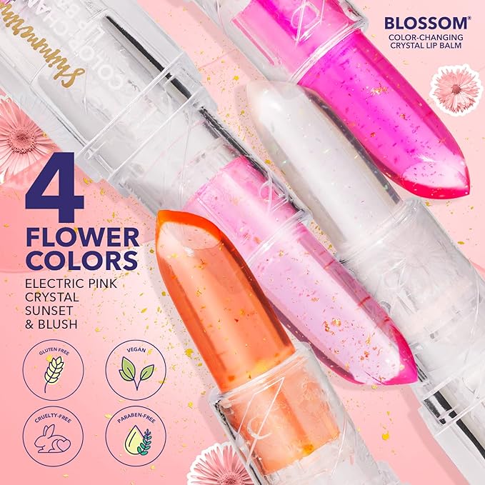 Blossom Moisturizing Color Changing Shimmering Lip Crystal