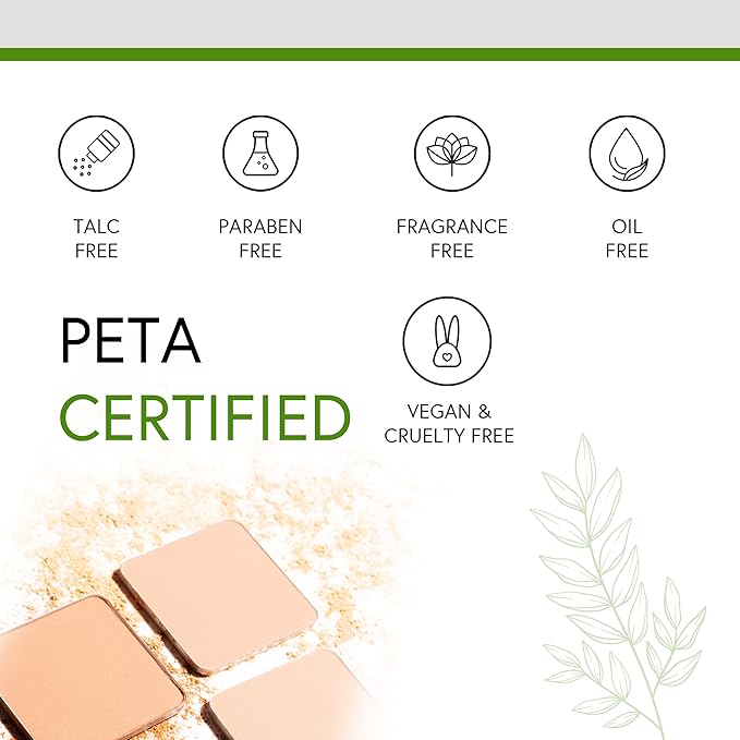 Honeybee Gardens Pressed Mineral Powder Foundation Refill, Avignon, Vitamin E, 7.5g