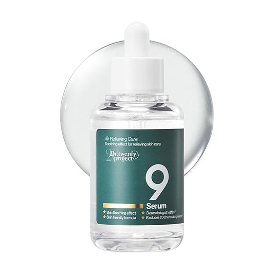 9 Serum for Calming, Hydrating, and Barrier-Strengthening with Mugwort Extract for Sensitive Skin - Redness-Reducing, Glowing, Deep Moisturizing - Korean Skin Care (50ml / 1.69 fl oz)