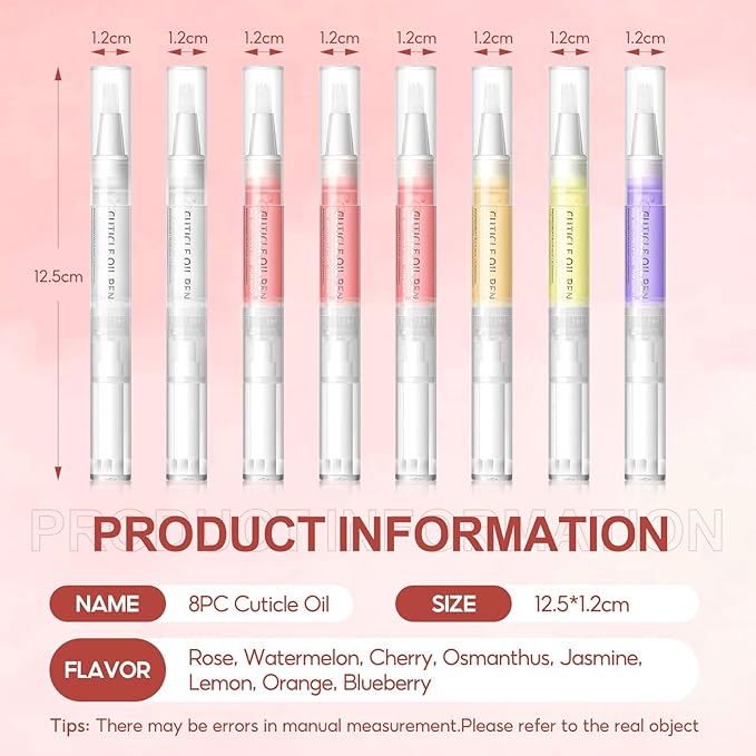 8 pcs Cuticle Oil Pen