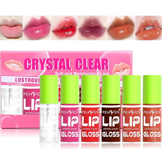6 Colors Mini Lip Oil Drip,Hydrating Lip Glow Drip,Hydrating