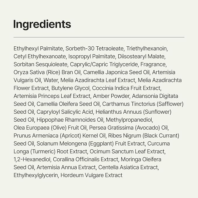 Green Barley Light Cleansing Oil, Hydrating Daily Cleanser for Sensitive Skin, Blackhead Remover, Korean Vegan Skin Care, 6.93 Fl Oz