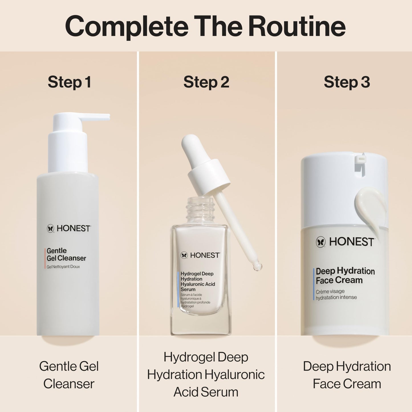 Honest Beauty Deep Hydration Face Cream for Dry Skin | Hydrates + Supports Natural Moisture Barrier | Hypoallergenic + Gentle for Sensitive Skin | 1.7 fl oz