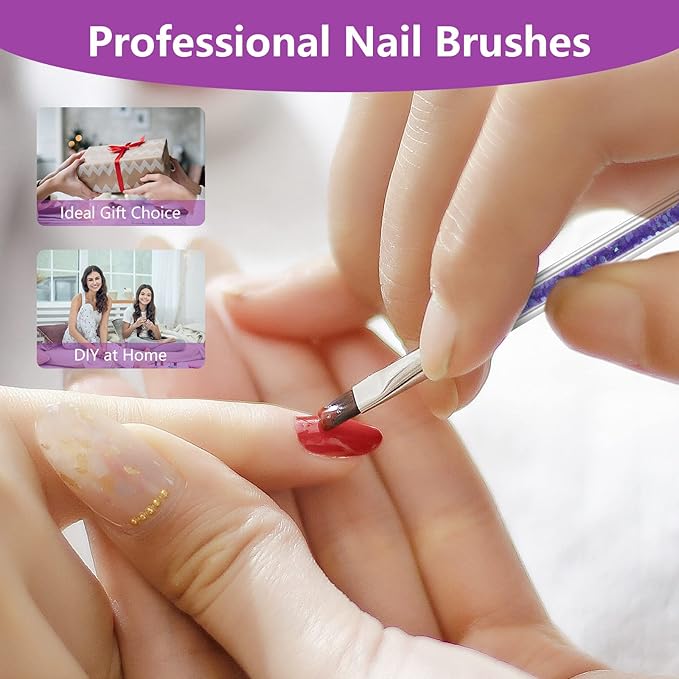 Artdone 9PCS Nail Art Brushes