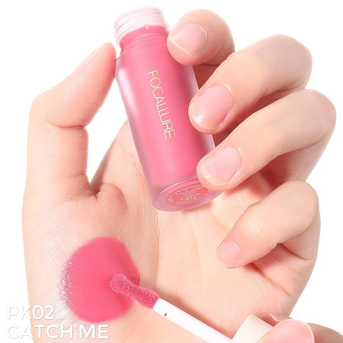 FOCALLURE Silky Cream Liquid Blush,Leaving a Matte Dewy