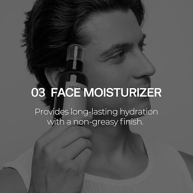 HommeFace Daily Trio Skin Care Set for Men, 3-Step Routine