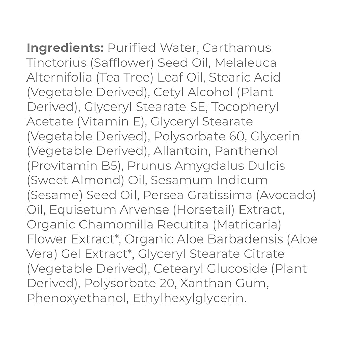 Derma E Tea Tree and Vitamin E Relief Cream – Deeply Moisturizing Tea Tree Lotion – Vitamin E Cream Soothes, Calms and Nourishes Dry, Irritated Skin, 4 oz