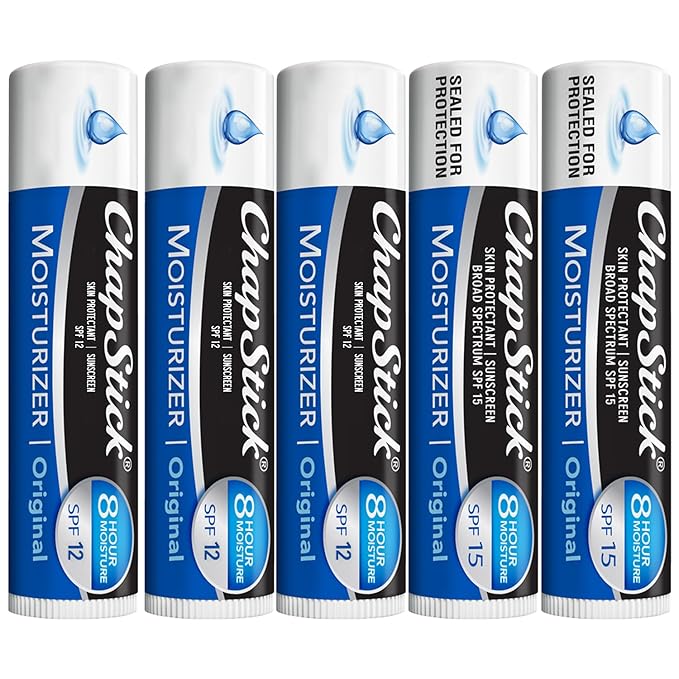 ChapStick Moisturizer 2-in-1 Lipcare 5-Pack (3