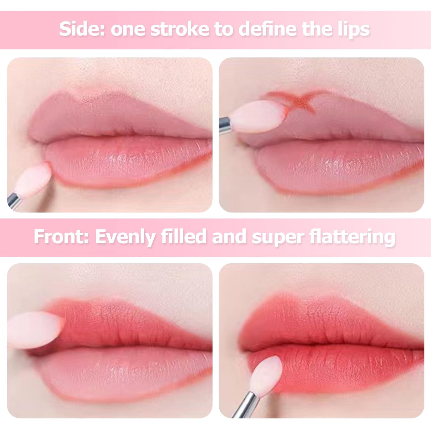 3 in 1 Lip Scrub Brush,Lip Applicators and Facial Pore Cleansing Brush,Silicone Lip Mask Applicator for Lip Lightening,Makeup Skincare Removal,Exfoliating Dark Lips,Remove Blackheads