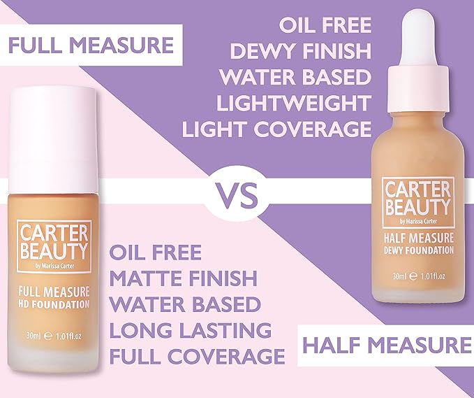 Carter Beauty Half Measure Dewy Foundation - Water-Based, - 1. 01 OZ