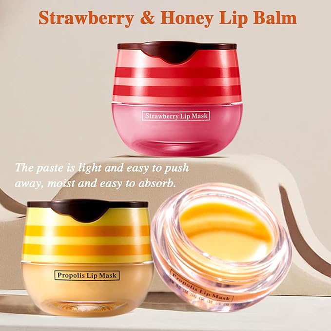 Honey Lip Balm Pot, 4 PCS