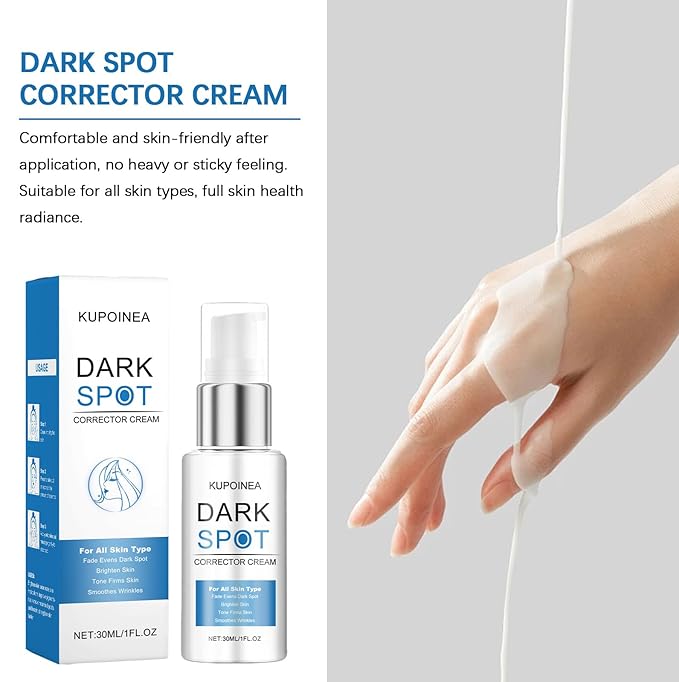 Dark Spot Corrector Cream with Retinol & Niacinamide Fade Age Spots, Sun Spots, Sun Damage & Uneven Skin Tone, Ceramide Barrier Repair + Hyaluronic Acid Hydration for/Serum/Women/Men（1 Fl Oz）