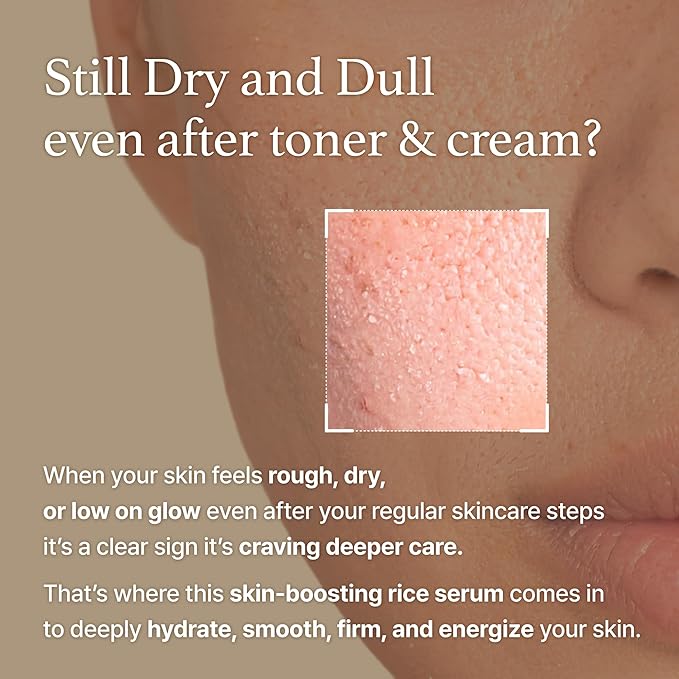 I'm from Rice Serum, Korean Fermented Rice Embryo Extract Boosts Collagen, Vitality, Radiant Glowing Skin, Niacinamide, Vitality to Dull Skin, Nourishing, Moisturizing