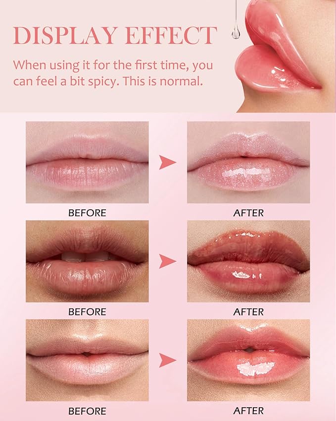 Spicy Lip Plumping Booster,Plumping Lip Oil