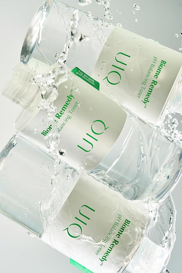 UIQ Biome Remedy pH Balancing Toner 10.14 fl. oz., Korean Skincare - Exfoliating Soothing PH Balancing Toner for Sensitive Skin