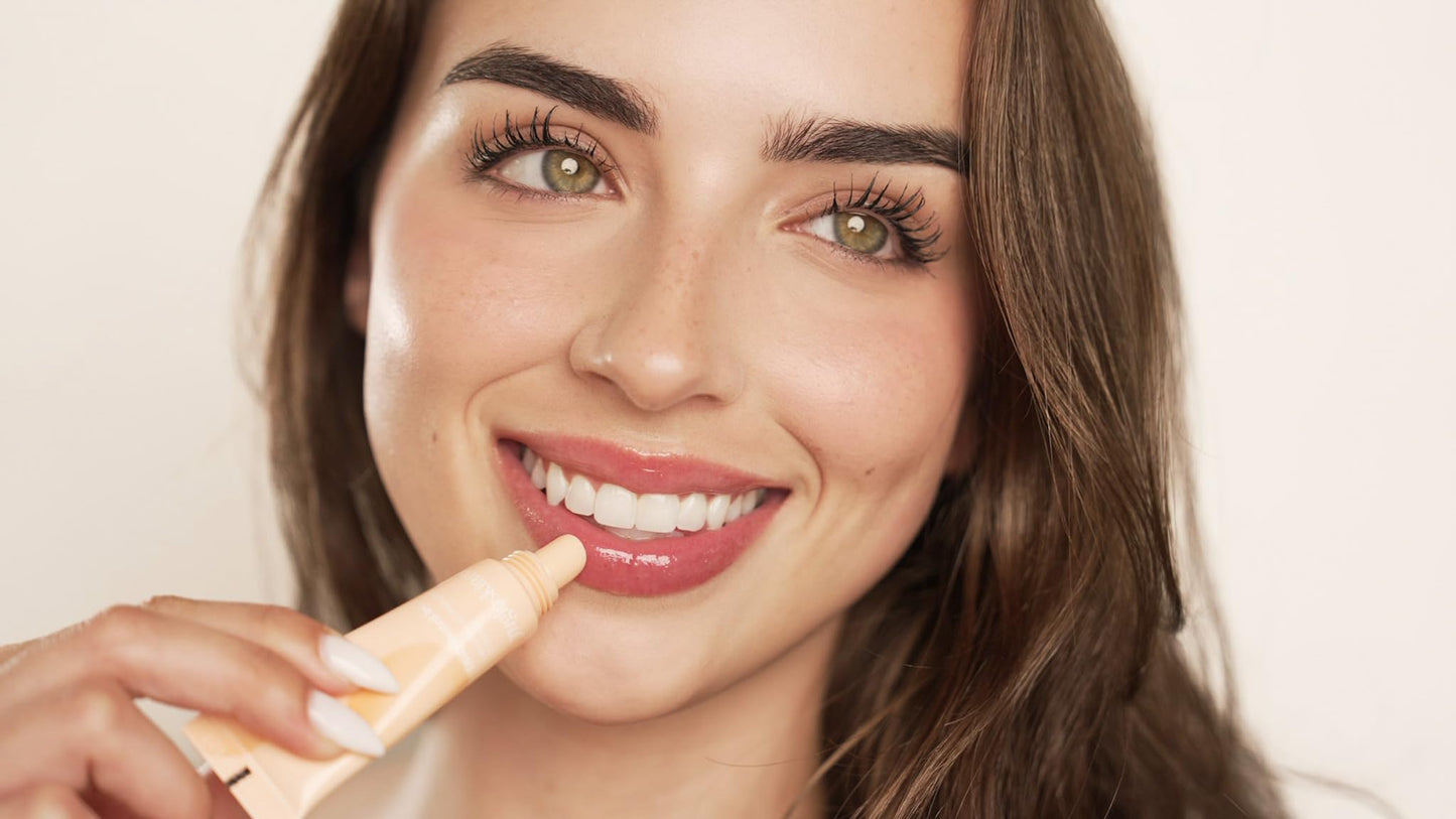 YUGLO Lip Sleeping Mask with Multi-Peptides | Peach Flavor | Hydrating & Plumping Lip Treatment for  Dry, Chapped Lips | Nourishes & Moisturizes | Overnight Lip Repair