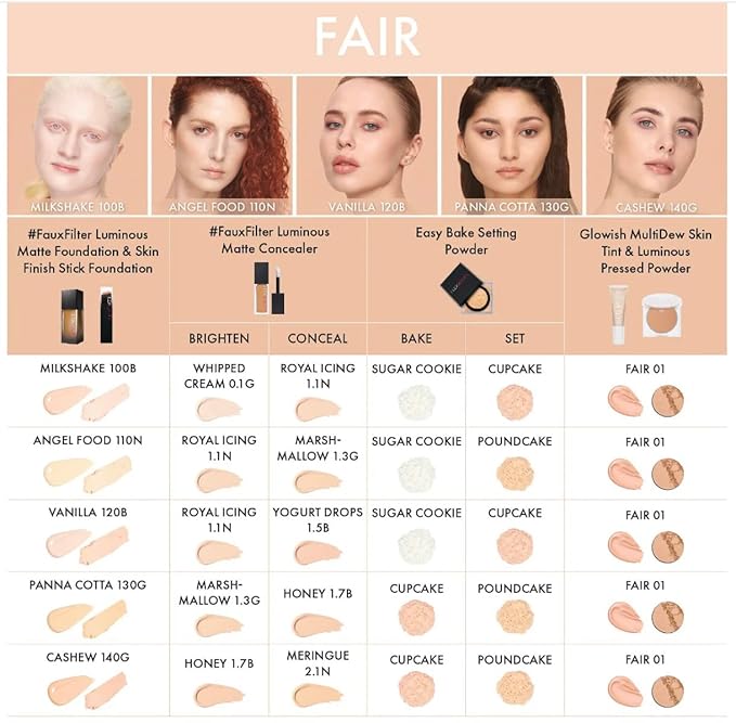 HUDA BEAUTY GloWish Multidew Vegan Skin Tint Foundation 01 Fair