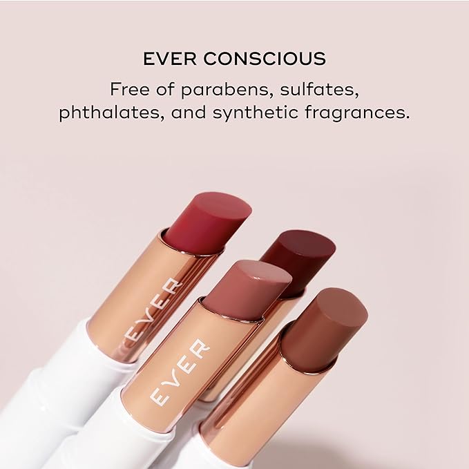 EVER SMOOTH Peptide Lip Therapy Collagen Balm with Coconut, Argan, Camellia Oils - PETAL (Soft, Neutral Pink)