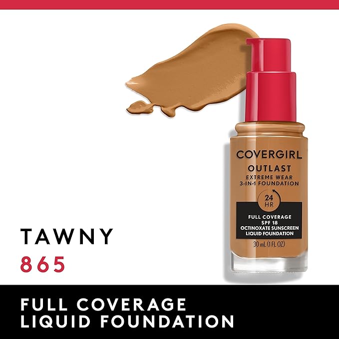 Covergirl Outlast Extreme Wear 3-in-1 Full Coverage Liquid Fl. Oz.