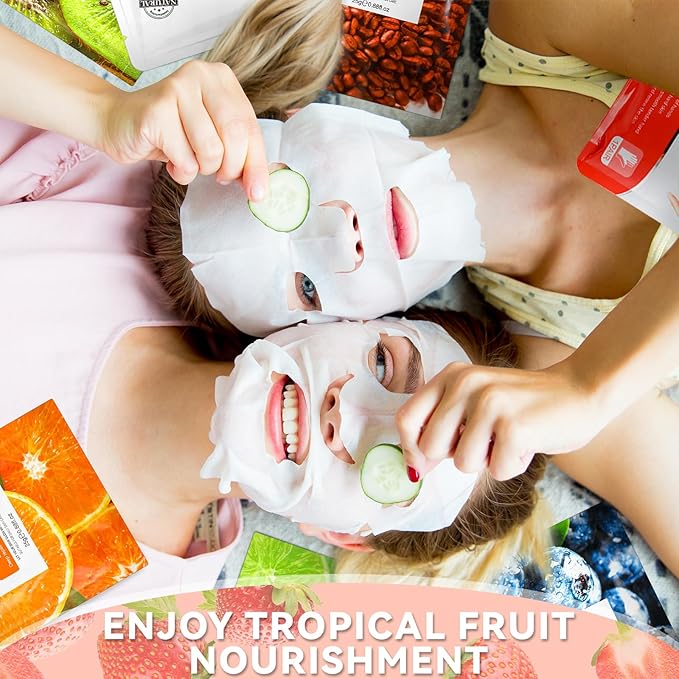 24 Pcs Fruits Beauty Facial Hand Cooling