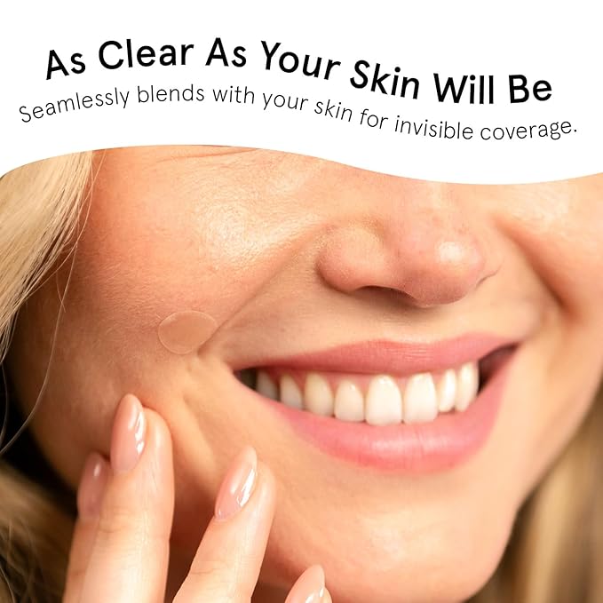 grace & stella Award Winning Pore Strip - Pimple Patches for Face - Hydrocolloid Acne Patches for Shrinking Zits, Breakouts - Spot Stickers - Dermatologist-Tested, Vegan (Invisible, 36 Count)