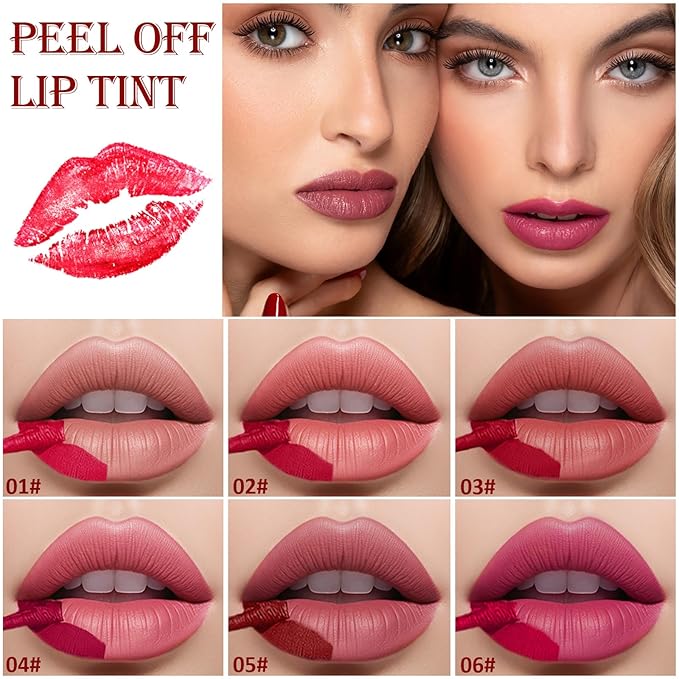 Peel Off Lip Stain, Matte Liquid Lipstick, Lip