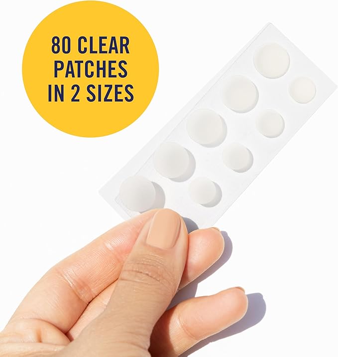 PanOxyl PM Overnight Spot Patches, Advanced Hydrocolloid Healing Technology, Fragrance Free, 80 Count