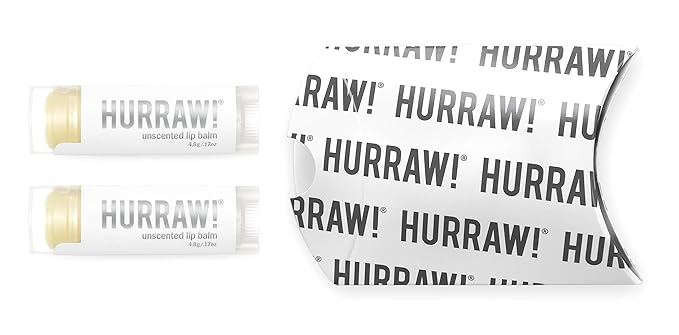 Hurraw! Unscented Lip Balm, 2 Pack: Palm