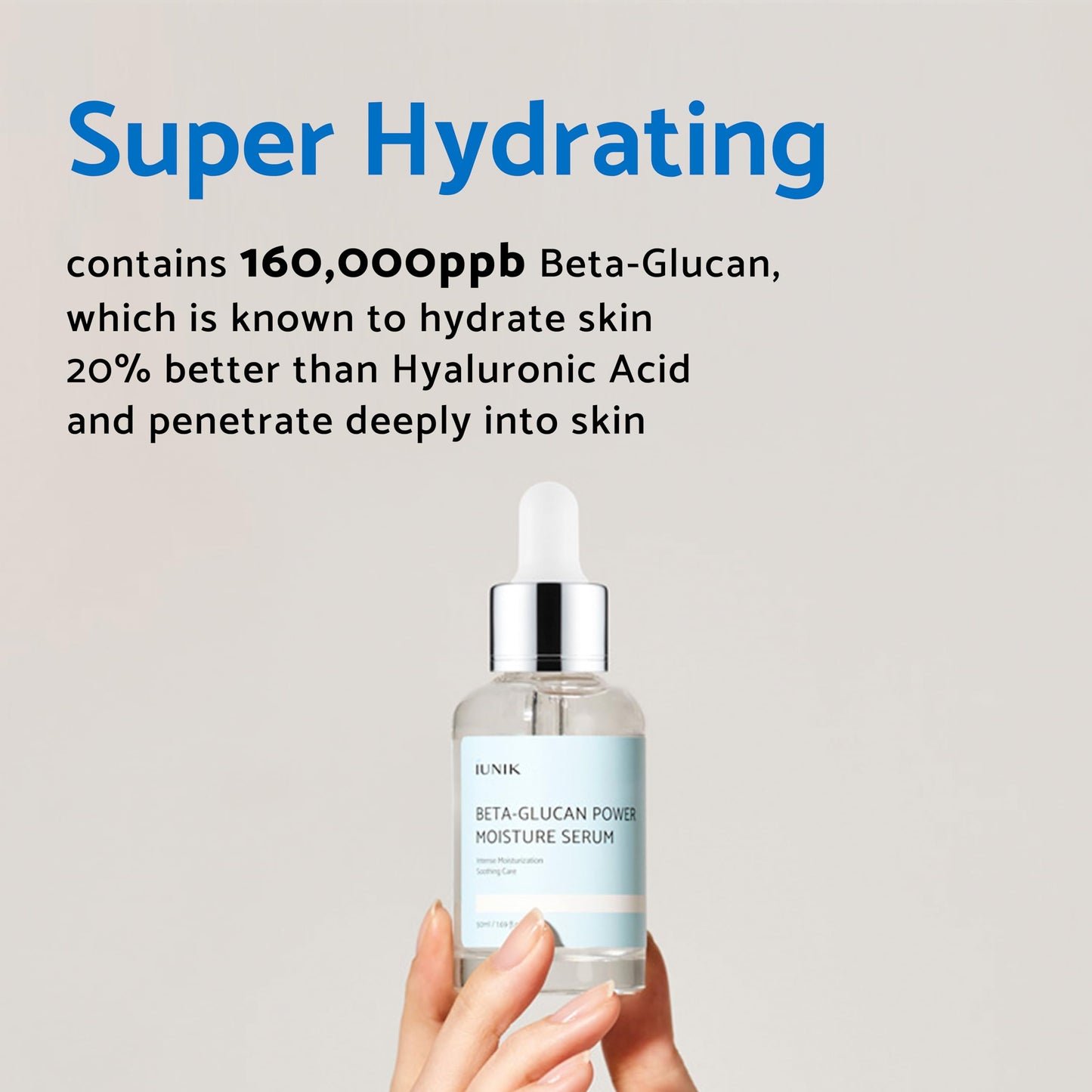 IUNIK Beta Glucan Daily Moisture Cream Beta-Glucan Power Deep Moisture Serum Intense Hydration Fortifying Skin Barrier Ultra Intense Hydrating Moisturizing Facial Moisturizer Korean