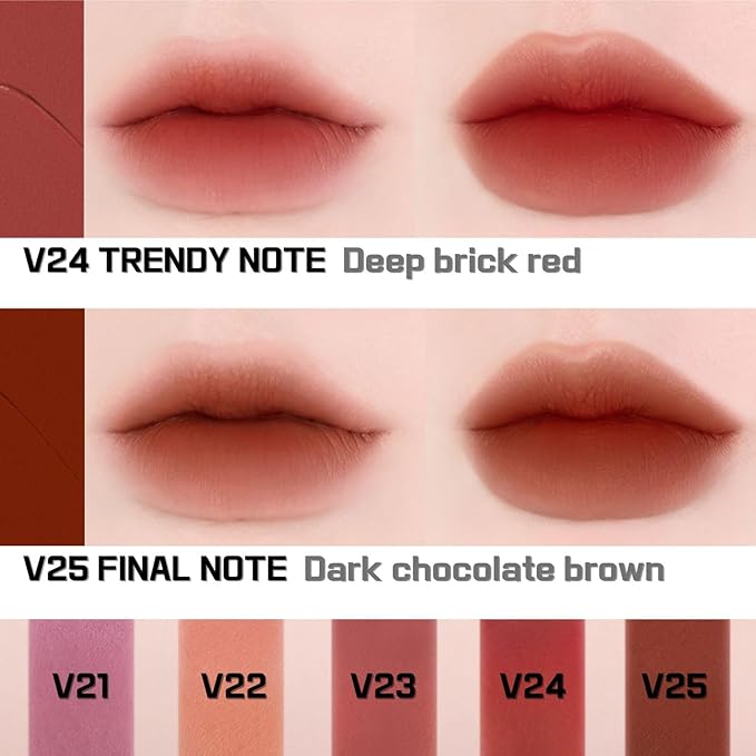 BBIA Last Velvet Tint - Soft & Creamy Matte Finish Lip Stain, Blur Effect with Velvety Texture, Long-Lasting, High Pigment, Lightweight, Non-Drying, Vegan, Korean Lip Makeup (V23 ROMANTIC NOTE)