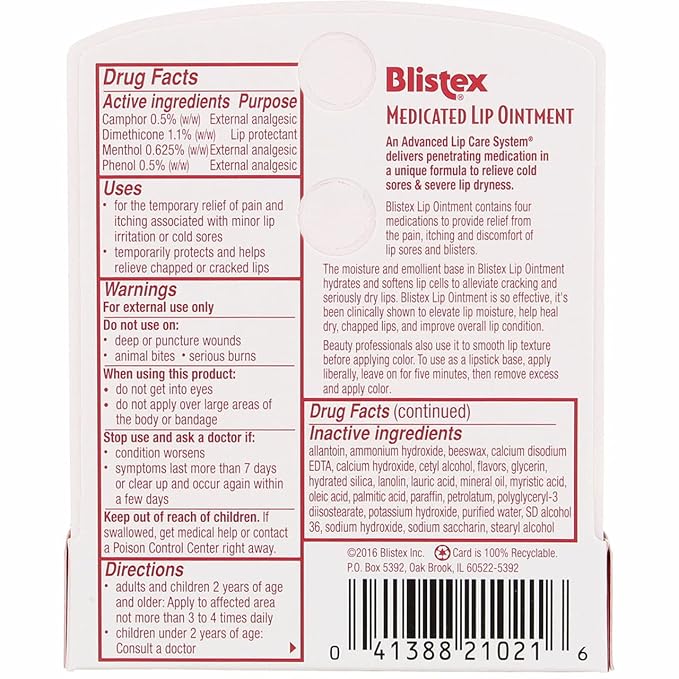 Blistex Lip Oint Bns Size .21z