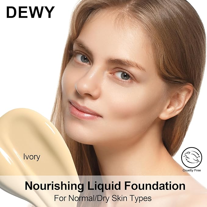 FV 2 Pack Hydrating Liquid Foundation Makeup, Waterproof