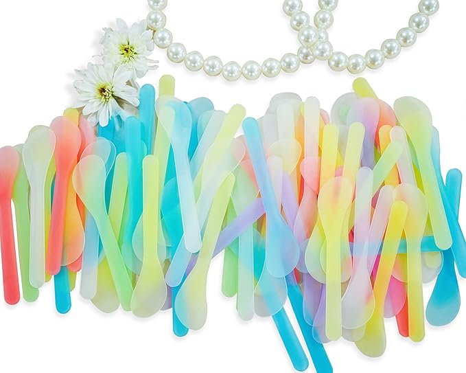 100 PCS Cosmetic Spatula for Makeup Face Mask