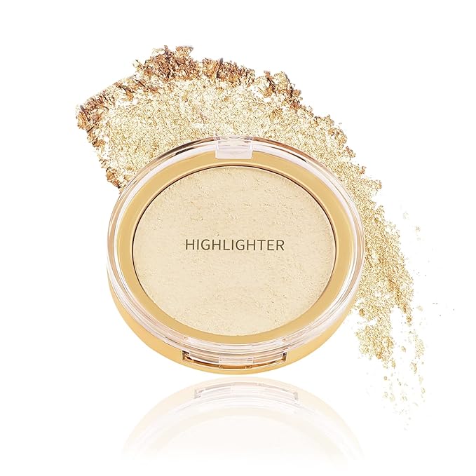 Boobeen Highlighter Powder Palette - Glow Shimmer Illuminator Brighten Skin
