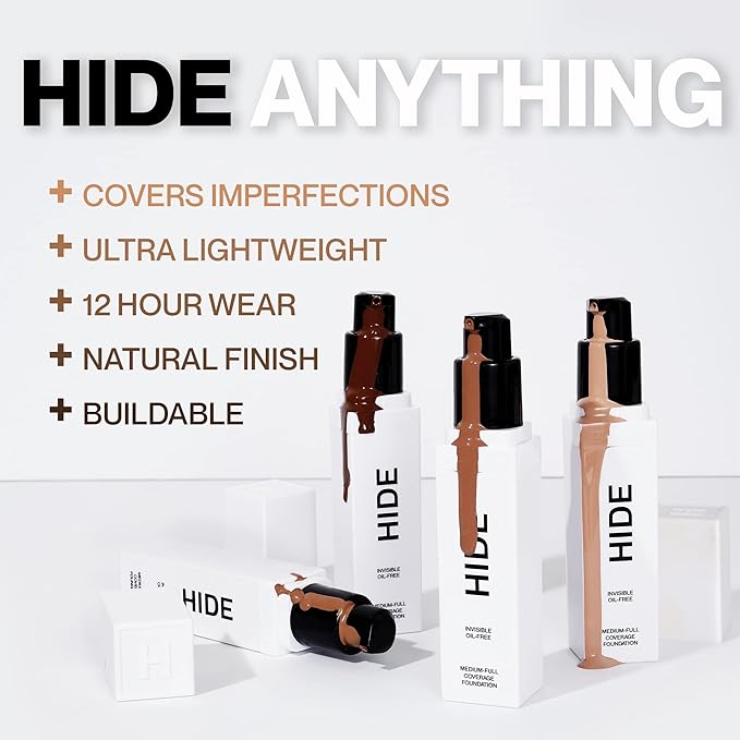 HIDE PREMIUM Liquid Foundation, SEE SHADE FINDER Below