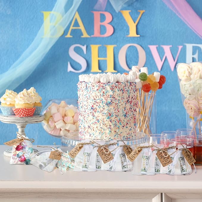 Demissle 50 Pcs Baby Shower Lip (Leaves)