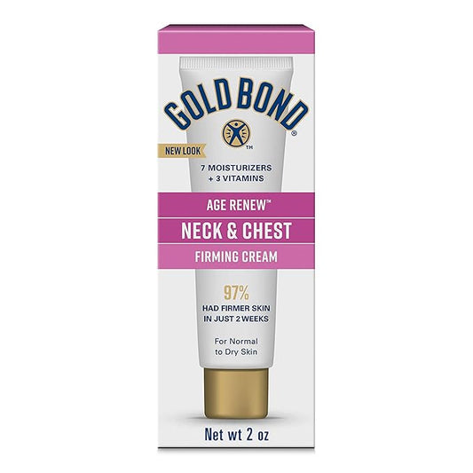 Gold Bond Age Renew Neck & Chest Firming Age Renew Cream, 2 oz., Clinically Tested Skin Firming Cream