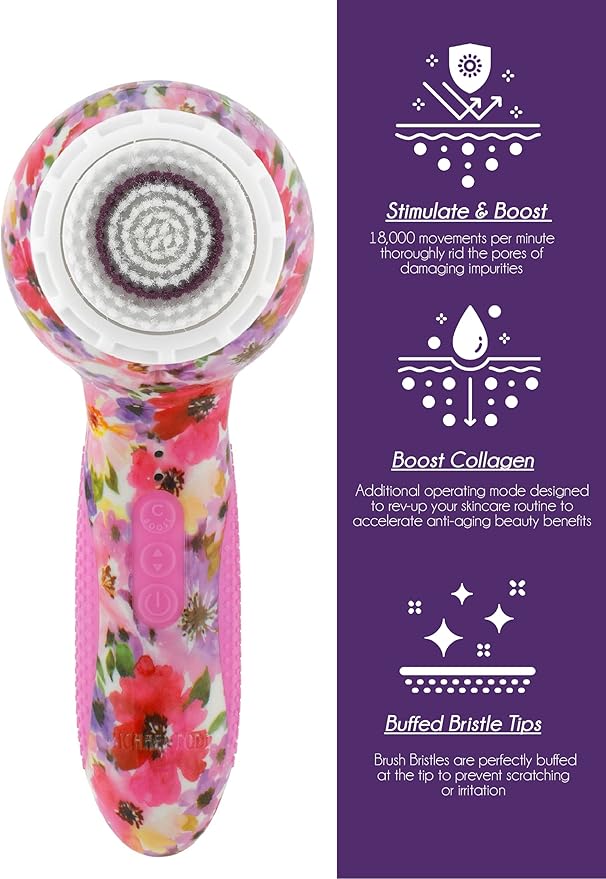 Michael Todd Beauty - Soniclear Elite - Facial Cleansing Brush System - 6-Speeds - Face Cleansing Brush & Exfoliating Body Scrubber