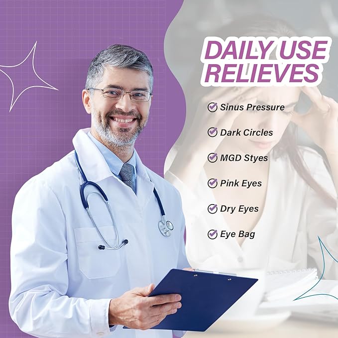 ProCIV 16 Packs Steam Eye Masks for Dry Eyes Self Heated Eye Mask Disposable Sleep Mask Soothing Headache Relief Dry,Hot Warm Compress for Stress Relief Relief Eye Fatigue, Spa Gifts