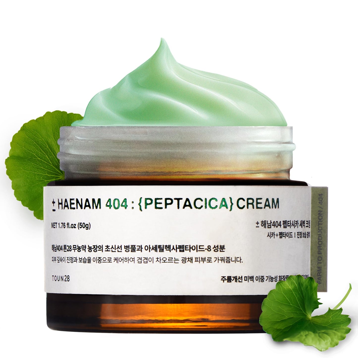 TOUN28 Korean PEPTACICA Overnight Face Cream Moisturizer | 43% Cica, Anti-Aging & Skin Repair | Premium Korean Vegan Beauty