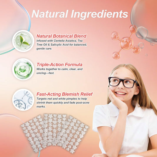 Clear Pimple Patches for Face 3 Size 400 Counts, Hydrocolloid Cute Star Acne Patches for Covering Zits and Blemishes, Zit Patches Spot Stickers Salicylic Acid,Tea Tree Oil, Pimple Popper Tool Kit