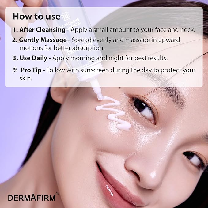 Dermafirm Soothing Repair Toning Cream - Korean Skin Care Moisturizer Face Cream w/Niacinamide, Bakuchiol, Glutathione & 8x Hyaluronic Acid - Vegan Glowing Skin Firming Cream (1.69 fl oz)