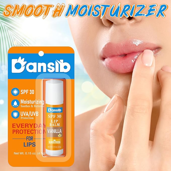 5 Pcs Sunscreen Lip Balms Bulk