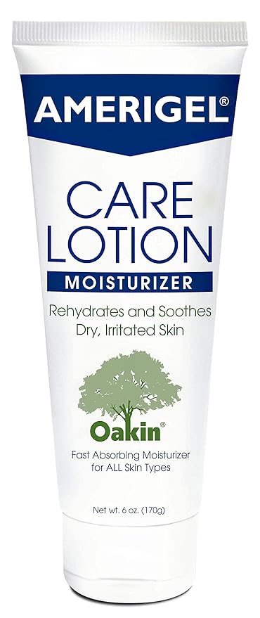 AMERIGEL Care Lotion Bundle - Hypoallergenic Moisturizer (6 oz.) Rehydrates & Soothes Dry Skin - Care Lotion for Diabetic Skin Care (16 oz.) Soothes Irritated Skin